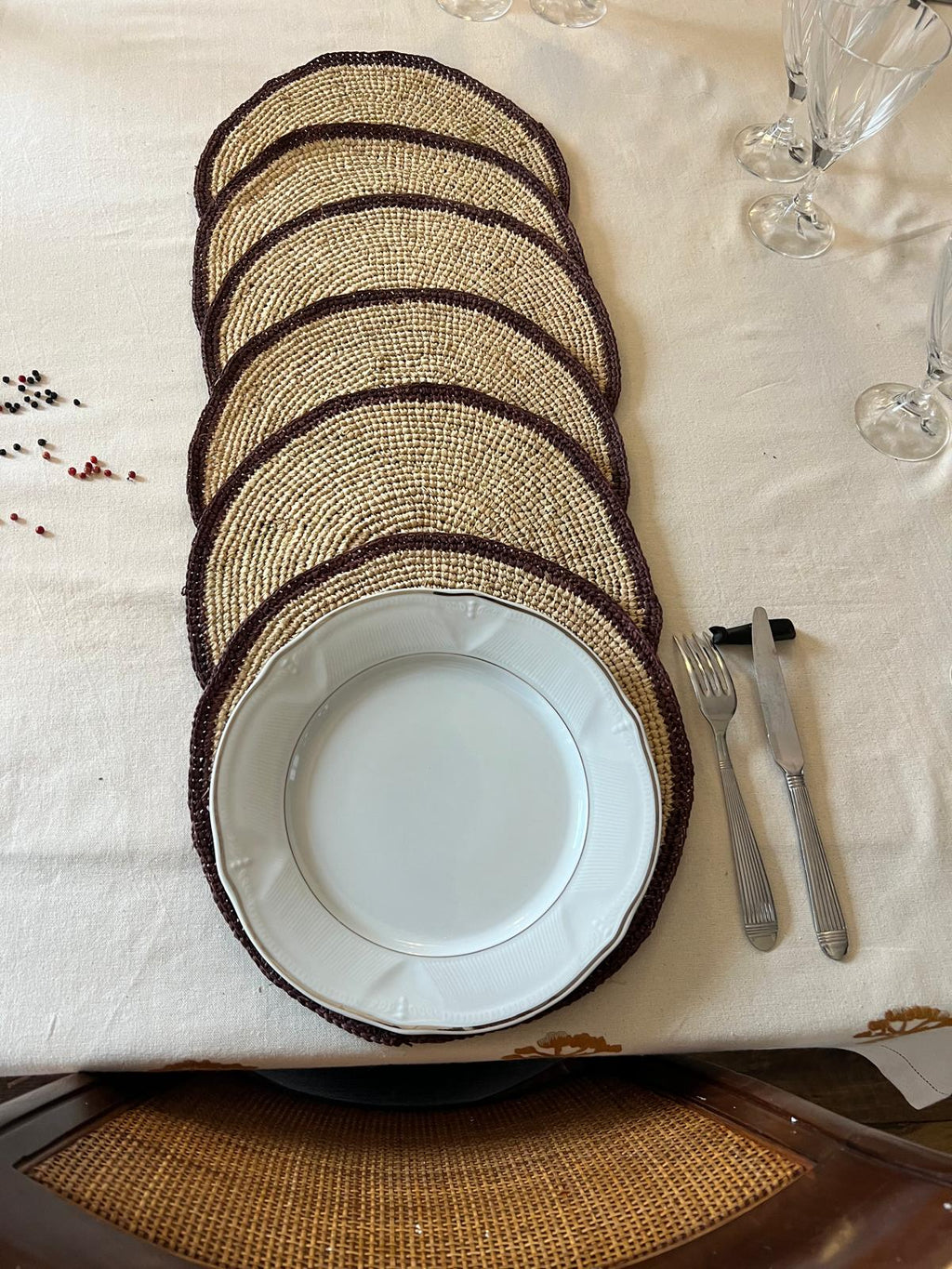 Set Cannelle - Raphia