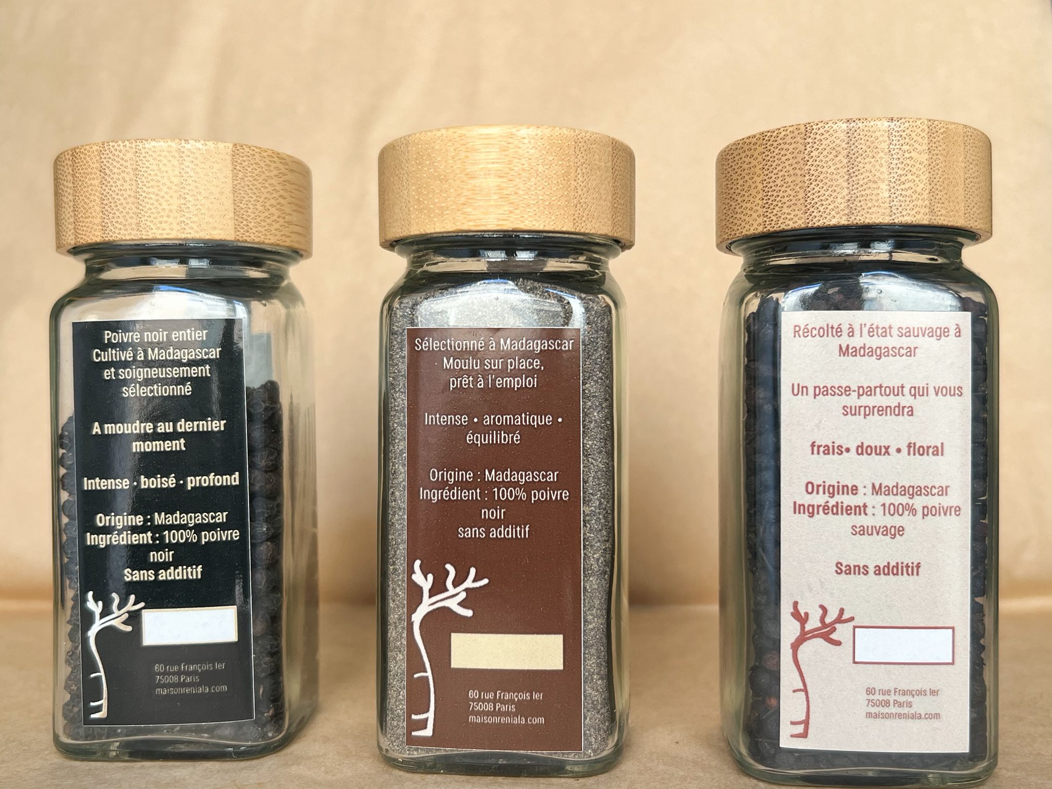 Trio découverte – Poivres de Madagascar